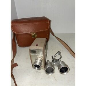 Kodak Medallion 8 Movie Camera W/ Turret Lens + Leather Case